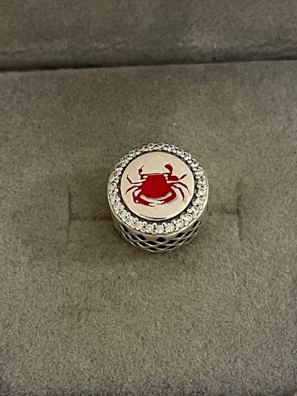 Pandora Maryland Crab Dangle Charm, Mixed Enamel Bead